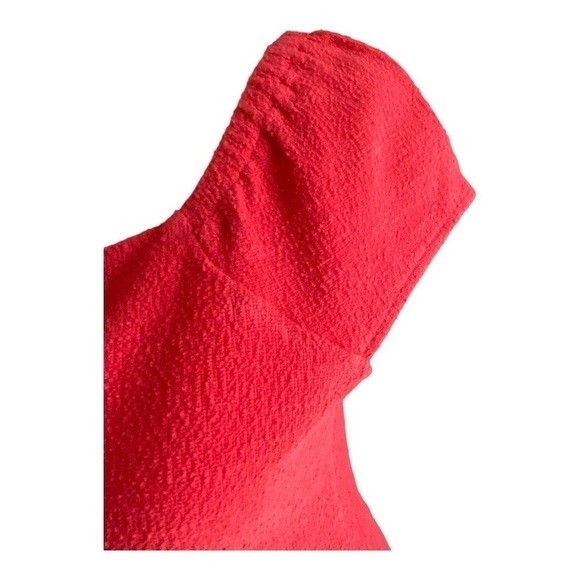 MADEWELL-TEXTURE & THREAD-RED BUTTON FRONT  TOP-SIZE SMALL - Picture 4 of 10